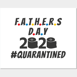 Fathers Day 2020 Quarantined Toilet Paper Design Posters and Art